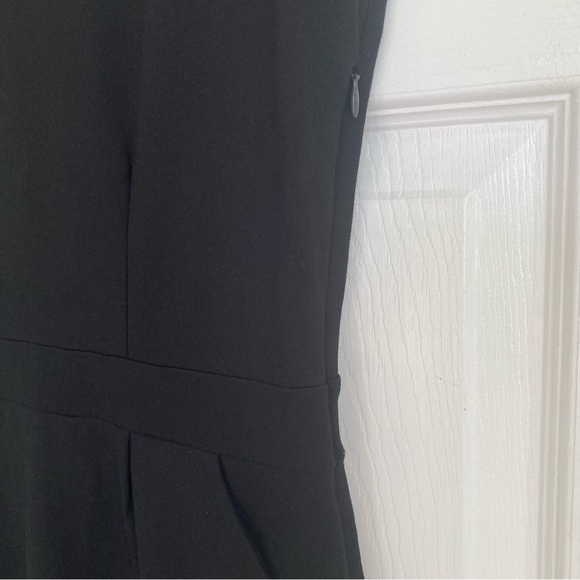 Quince Ultra-Stretch Ponte Cap Sleeve Dress in Black, Size M - Picture 11 of 14